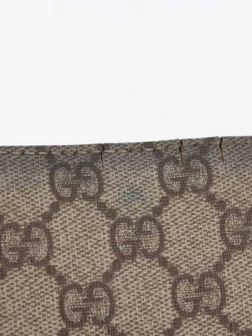 GUCCI GG Supreme Shoulder Bag PVC Beige Silver 92560 Auth ka2891 - Picture 3 of 16